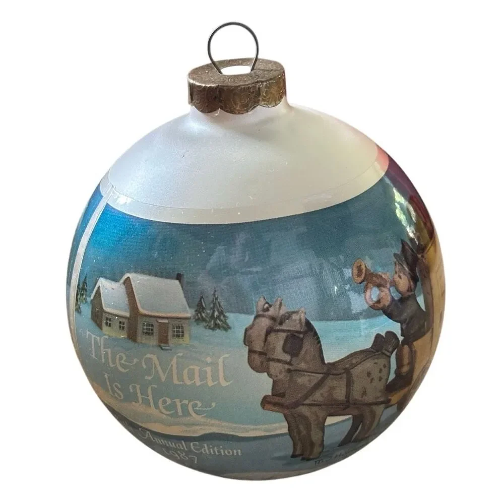 VTG 1987 M.I. Hummel Glass Ornament 